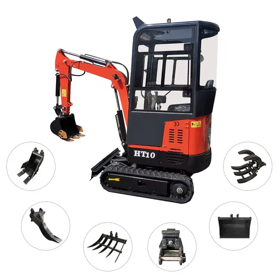 with Closed Cabin 1000kg Crawler Excavator