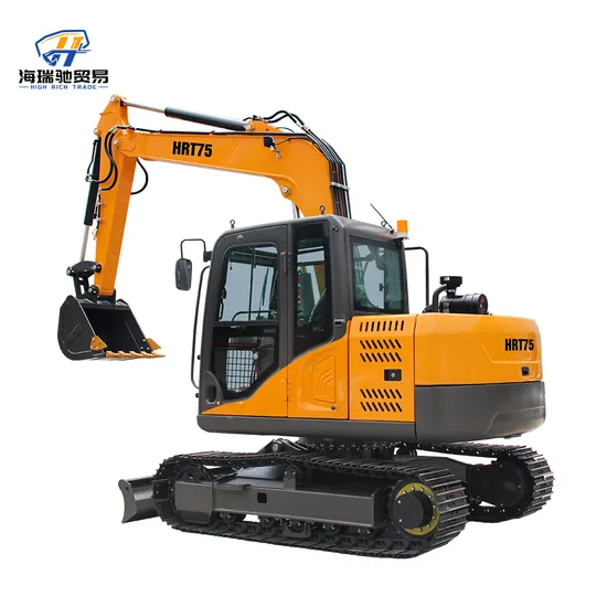Hr Factory Price 56kN 7023mm Construction Transport Truck Wheel Crawler Excavator