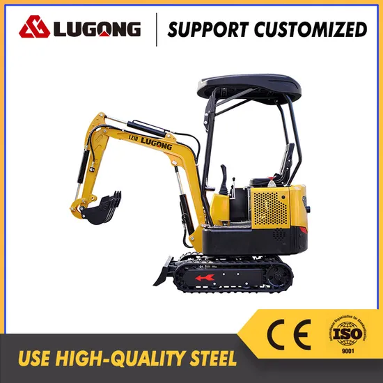 Shandong Lugong Kubota Engine Small Excavator for Export
