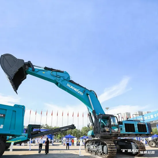 Large Mining Quarrying 98 Ton Excavator Swe950e-3h Bucket Capacity Payload 5.5-7.5 M3 Backhoe Operating Weight 98 Ton Digging Force 373 kN Breakout Force 495 kN