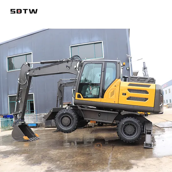 Earth-Moving Machinery Excavator Hydraulic Wheel Digger Twl150 15 Ton 15000kg Large Big Excavator Machine