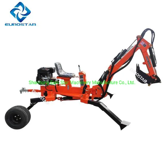 Euro V Towable Backhoe ATV Backhoe 9HP Portable Backhoe Digger