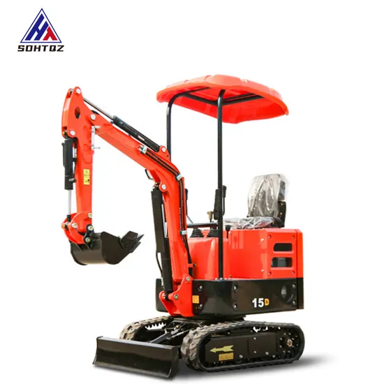 Crawler Type Land Reclamation and Soil Loosening Excavator, Agricultural Micro Hook Machine, 15 Type Garden Greening Small Micro Excavation