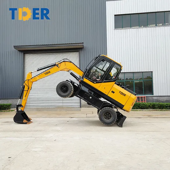 Tder Cheaper Wheel Excavator 7.5t 8t Wheel Excavator Price