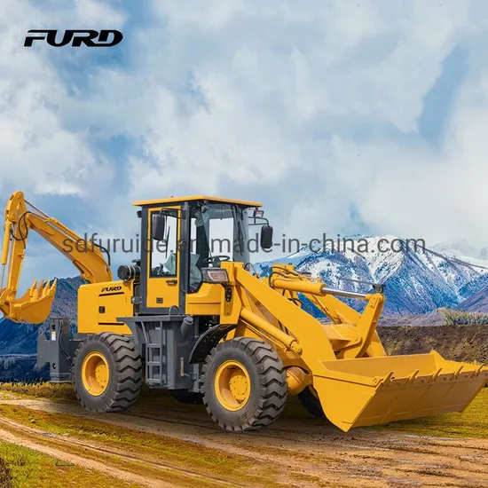Multifunctional Chinese Machinery Mini Backhoe Loader for 4 Wheel Drive Fwz15-26