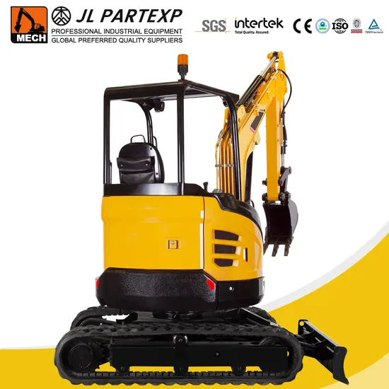 Factory Outlet 2.5 Ton with Cabin Mini Hydraulically Operated Excavator