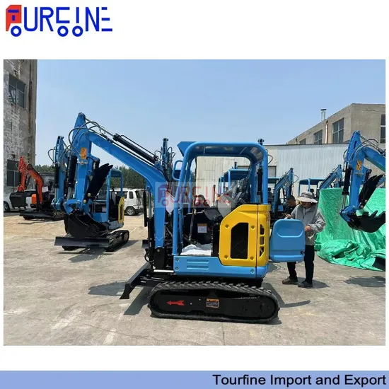 Tourfine New Type 2 Ton 0.07cbm Mini Excavator with Hydraulic Power for Farms