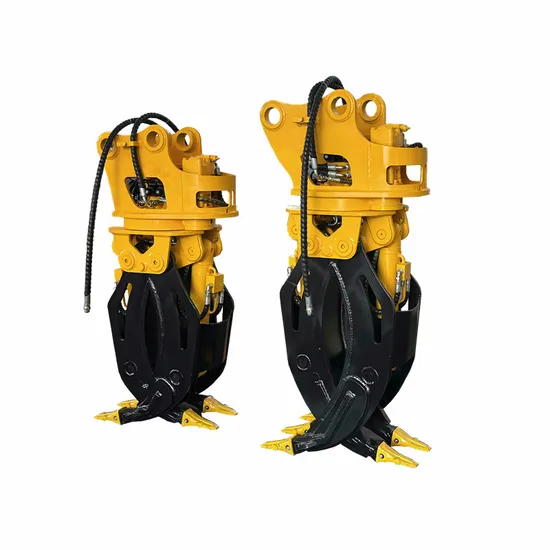 CE-Approved Hydraulic Rock Grab for Excavator Hydraulic Log Grapple