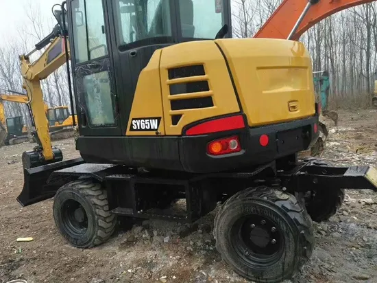 High Performance 6 Ton Wheel Excavator with 0.21cbm Bucket Capacity - Sy65W for Sale