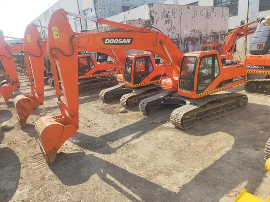22ton Used Doosan Dh220LC-7 Backhoe Crawler Excavator Excellent Digging Performance