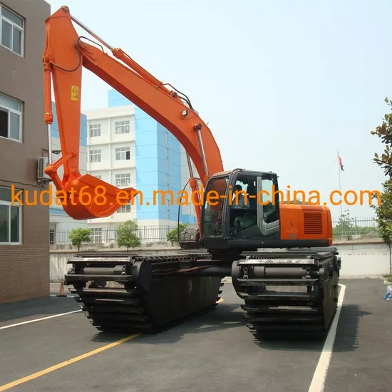 Hydraulic Amphibious Excavator Working in The Underwater About 1.5-2.5m Depth