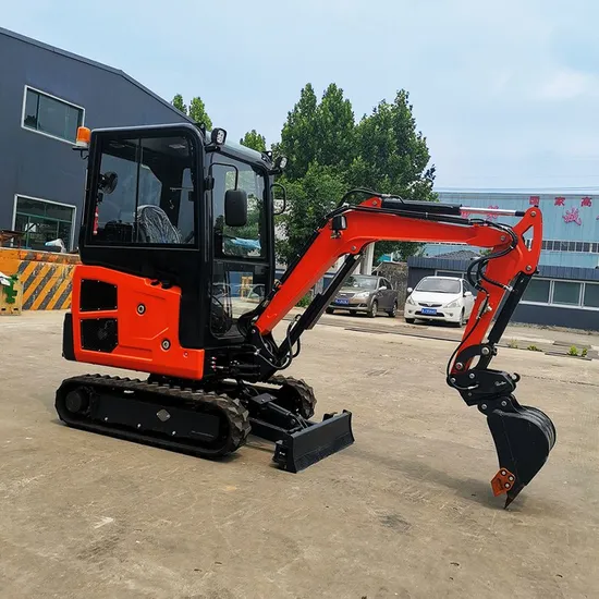 EPA Engine Construction Equipments Closed Cab Mini Digging Machine 2 Ton Excavator