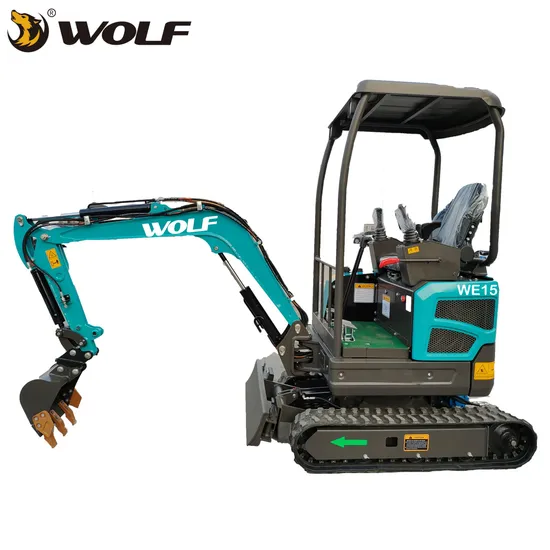 Wolf New Model 1.5t We15 Mini Excavator Small Digger for Sale