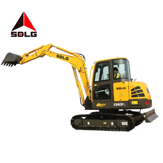 Sdlg 6.6t-E660FL Garden Engineering Excavator with Pipeline Laying
