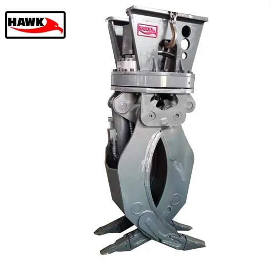 Excavator Hydraulic Rotary Rotating Grapple Grab for Wood