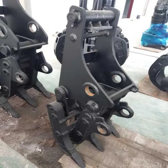 R200 Hydraulic Excavator Mechanical Type Wood Grapple Steel Grab