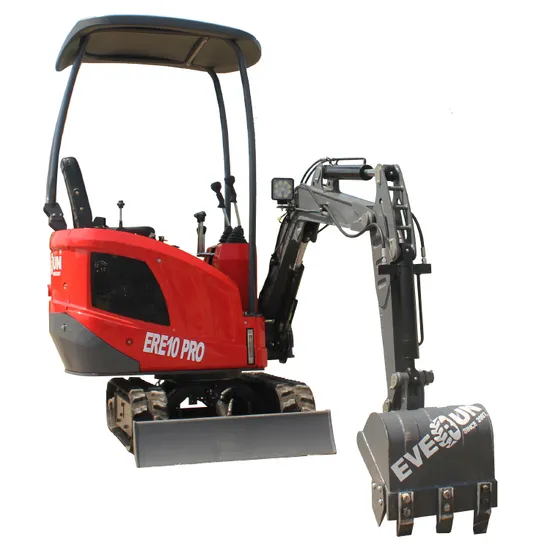 Everun New Design Ere10PRO CE EPA Euro 5 Mini Digger Micro 1ton Small Household Farm Home New Bucket Crawler Excavator with Swing Arm
