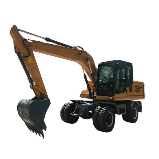 Powerful Shipping-Ready Wheeled Excavating Machine