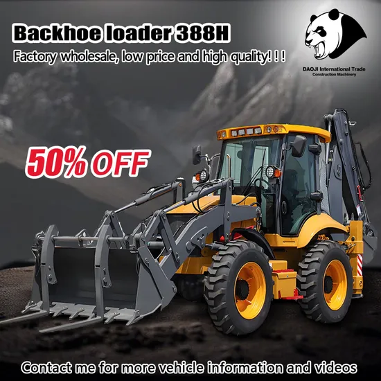 on Sale! ! ! Diesel Excavator New Chinese 388h Mini Small Excavator Tractor Wheel Best Backhoe Loader with Towable for Low Price