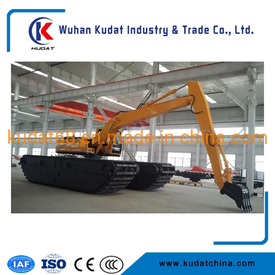 26t Amphibious Excavator with Max. Digging Reach 9.9meters