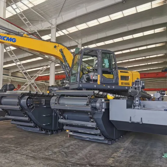 Durable Amphibious Excavator with Anti-Corrosion Pontoons for Coastal and Land Works