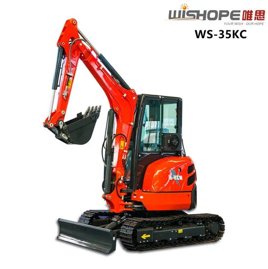 Wholesale 3.5 Ton Mini Excavator with Free Bucket Small Digger for Home and Garden Use