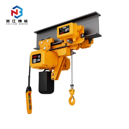 1t 2t 3t 5t 10t 15t 20t 30t 50t Hook Trolley Low Headroom Type Electric Chain Hoist with High Quality for Factory