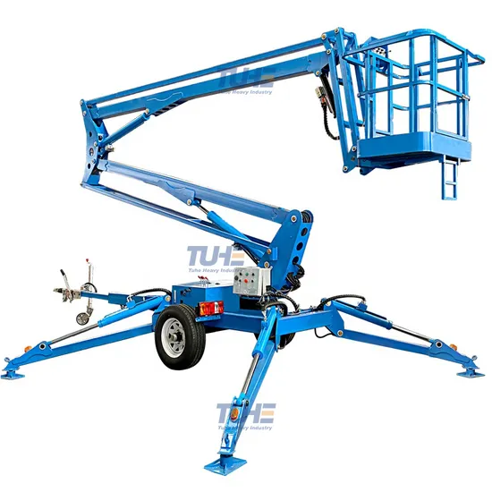 200kg Boom Lift Trailer Articulated Boom Lift Portable Man 16m 14m