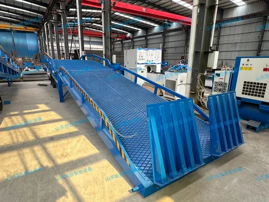 Lansheng 10ton 15ton Loading Container Ramp Forklift Ramp Mobile Dock Ramp Yard Ramp