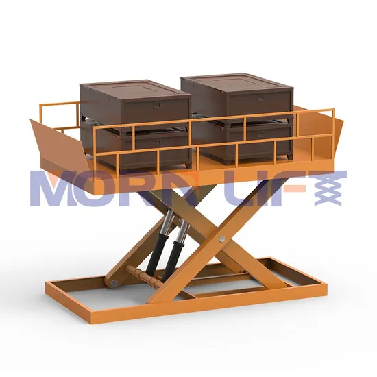 Forklift Loading Scissor Lift China Manufacturer CE Customized Heavy Duty Dock Leveler Platform Mechanical Manual Hydraulic Scissor Goods Lifts