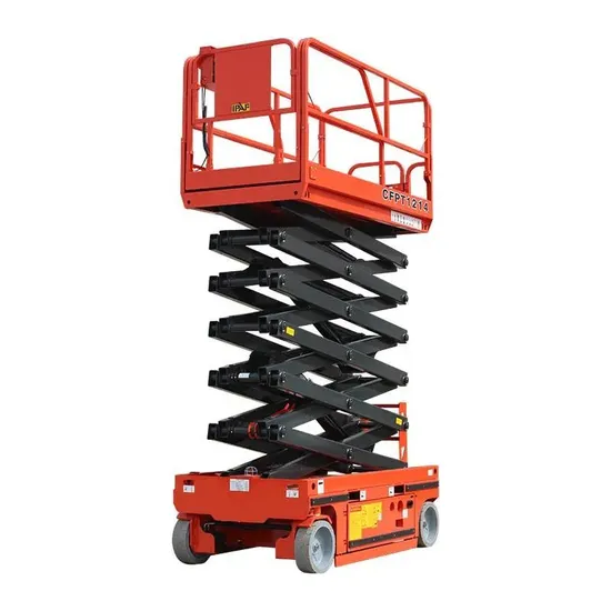 Self-Propelled Scissor Lift 8m 10m 11m 12m Electric Lift Platform Working Lifting Height 13.8m for Sale