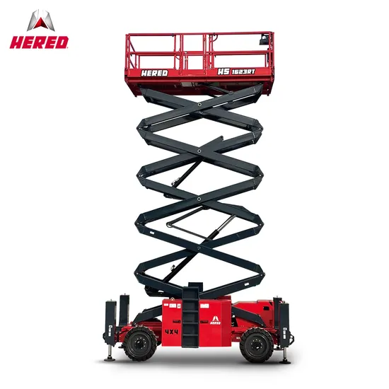 Hered New Design Customized Diesel Platform Lifting Equipment Rough Terrain Scissor Lift