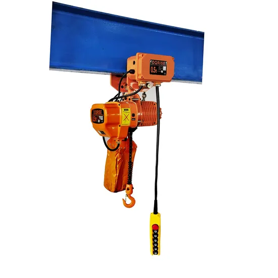 0.5 Ton Lifting Equipment Chain Hoist Electromagnetic Brake Electric Chain Hoists with Trolley