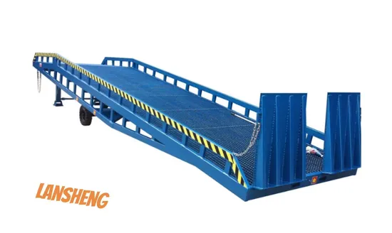 Lansheng Loading Ramp Mobile Load Ramp Forklift Dock Ramp Dock Levelers
