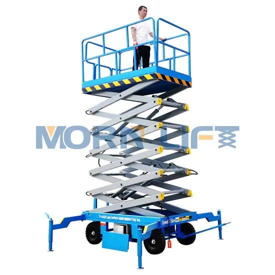 8m 10m 12m Hydraulic Scissor Towable Lift Platform for Aerial Man Work