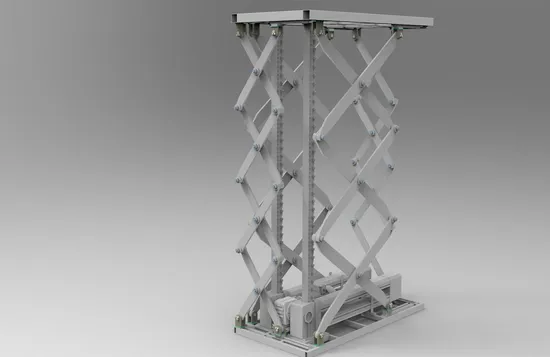 ODM 19A High Performance Rigid Chain Scissor Lift Table with National Invention Patent Zl201010218464.1