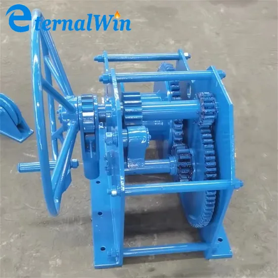 2 Ton Small Hand Winch Autobrake Hand Winch Two Way Ratchet Marine Manual Winch 5t Mini Hand Towing Winch 400kN Manual Pulling Hand Winch for Fishing Boat