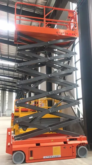 12m Hydraulic Scissor Lift Platform Self-Propelled Scissor Lift Move Aerial Working Platform