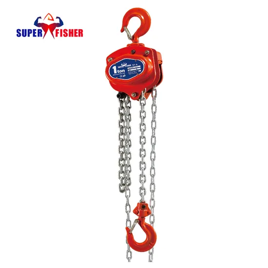 OEM Mini Crane Pulley Thick Manganese Steel Safety Lifting Equipment Chain Hoist Block with G80 Load Chain China Factory Price