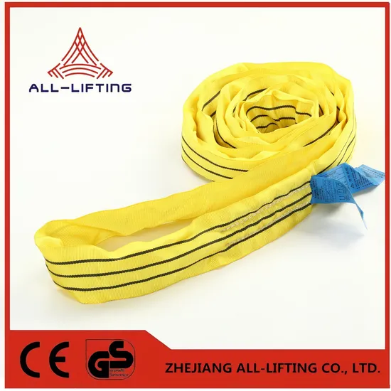 Industrial Lifting Belt 3t Polyester Lifting Soft Endless Flat Round Sling