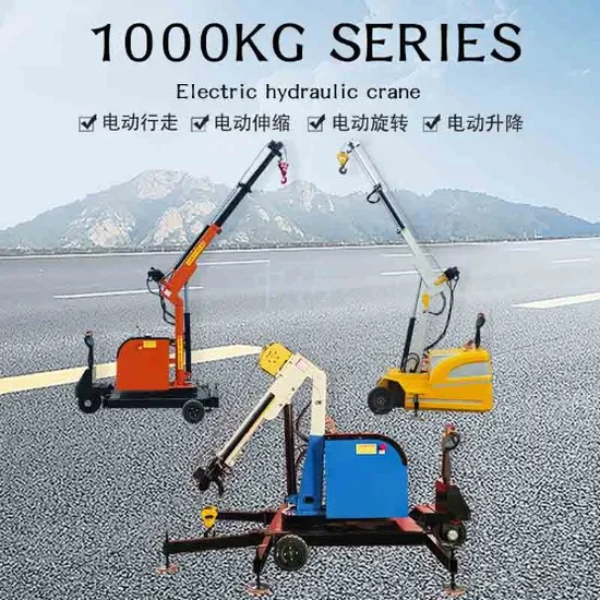 Customisable 1 Tonne Electro-Hydraulic Small Crane Crane Single Jib Crane 360 Degrees