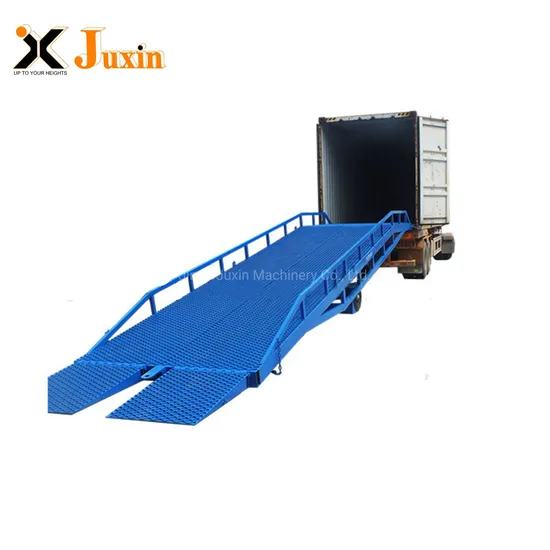 6-15ton Adjustable Height Container Hydraulic Mobile Loading Dock Yard Unloading Ramps for Forklift Truck Warehouse