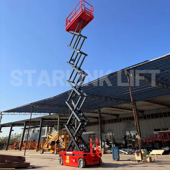 Cheap Price Battery Charger Self Propelled Scissor Lift Factory Customized Automotive Self Propelled Lifting Platform Battery Self Propelled Scissor Lift