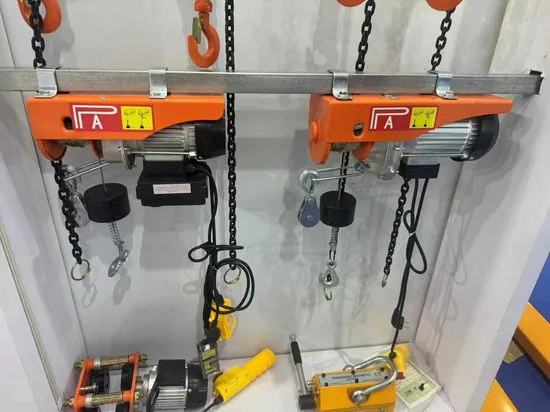 Warehouse Building Material Shops Facilitate PA800m Mini Electric Rope Hoist