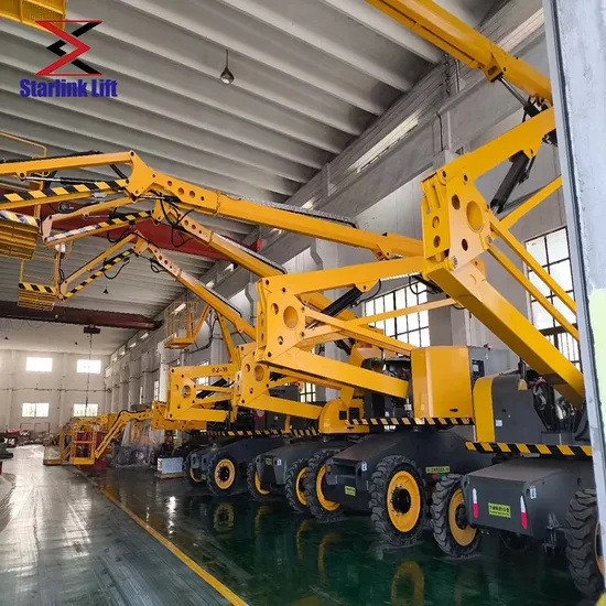 16m Factory Direct Sale Aerial Working Self-Propelled Articulated Boom Lift