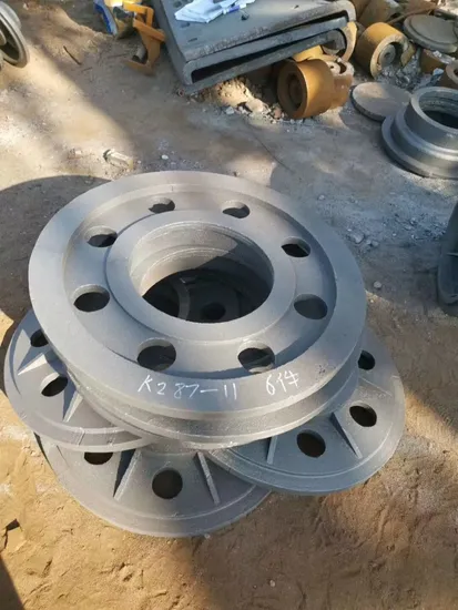 Casting Iron/Gray Iron Ht250 Rope Sheave Electric Furnace, Assay, Tempering, Shot Blasting in Mining/Cement /Petroleum Machinery