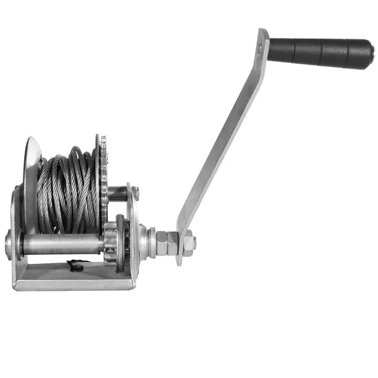 3200lbs Hand Winch with Cable Steel Wire Rope Boat Trailer Heavy Duty