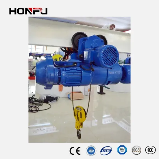 Factory Price Double Girder Single Remote Control Overhead Electric Hoist Crane CD/MD