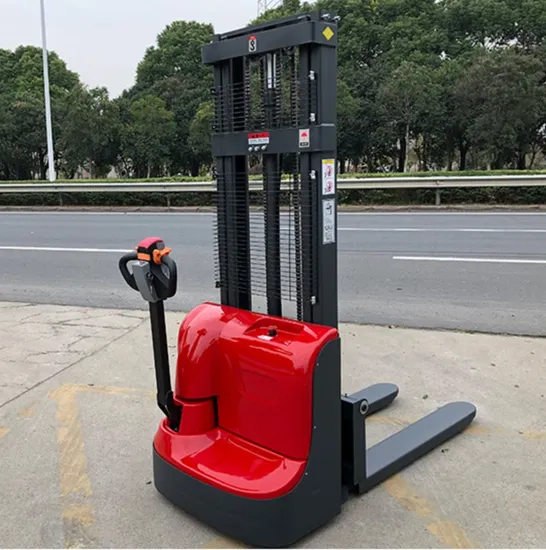 Chinese 1500kg Electric Forklift Wide Pallet Stacker 1.5t Electric Pallet Hydraulic Pallet Stacker