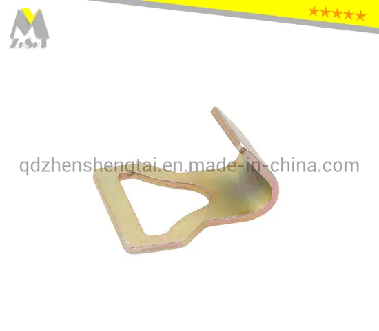 2" Tie Down Flat Metal Hook for Ratchet Strap